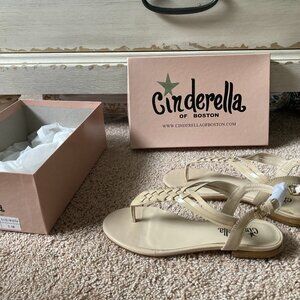 Cinderella of Boston beige sandals -- new in box